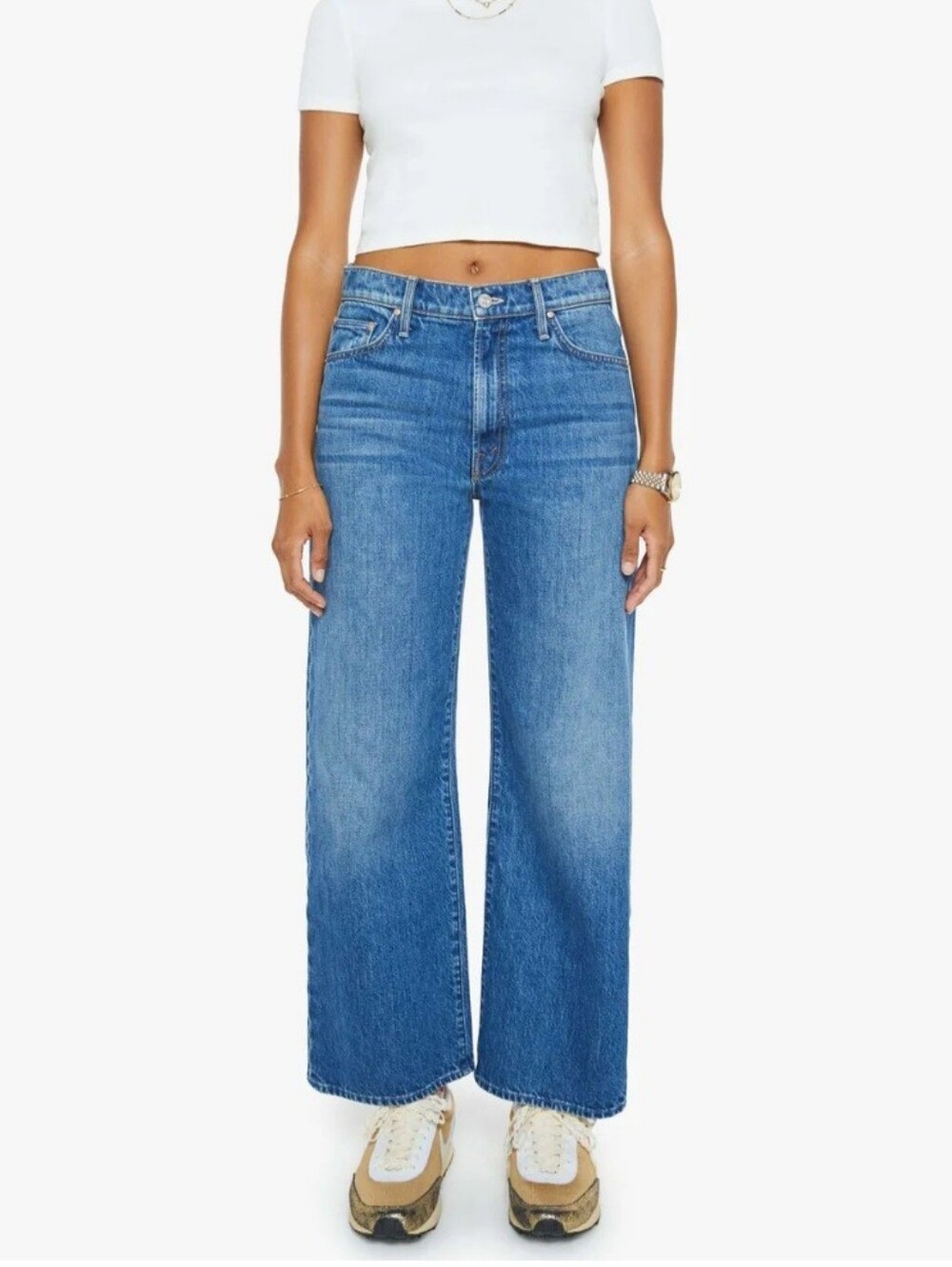 MOTHER Superior The Dodger Ankle Denim In Green Thumb